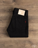 Iron Heart IH-634S-SBG - 21oz Superblack Selvedge Straight Cut Denim (Fades to Grey)