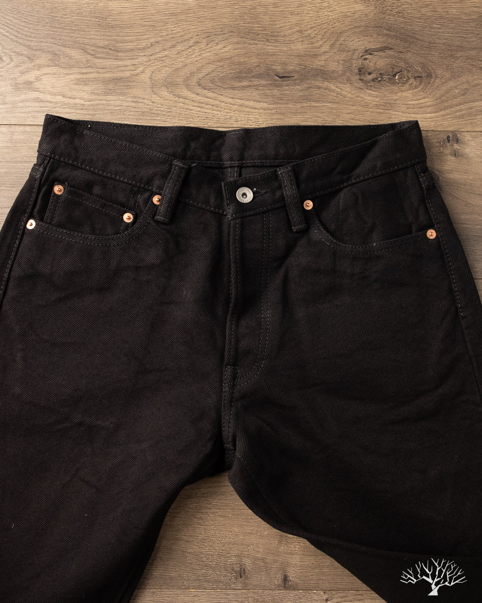 Iron Heart IH-634S-SBG - 21oz Superblack Selvedge Straight Cut Denim (Fades to Grey)