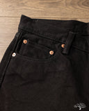 Iron Heart IH-634S-SBG - 21oz Superblack Selvedge Straight Cut Denim (Fades to Grey)