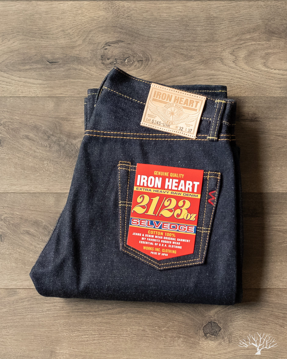 Iron Heart - IH-634S-UHR - 21/23oz Ultra Heavy Raw Selvedge