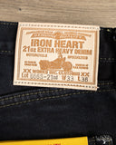 Iron Heart IH-666S-21od - 21oz Overdyed Selvedge Slim Straight Denim