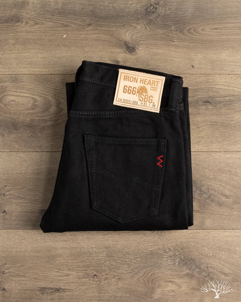 Iron Heart - IH-666S-SBG - 21oz Superblack Selvedge Slim