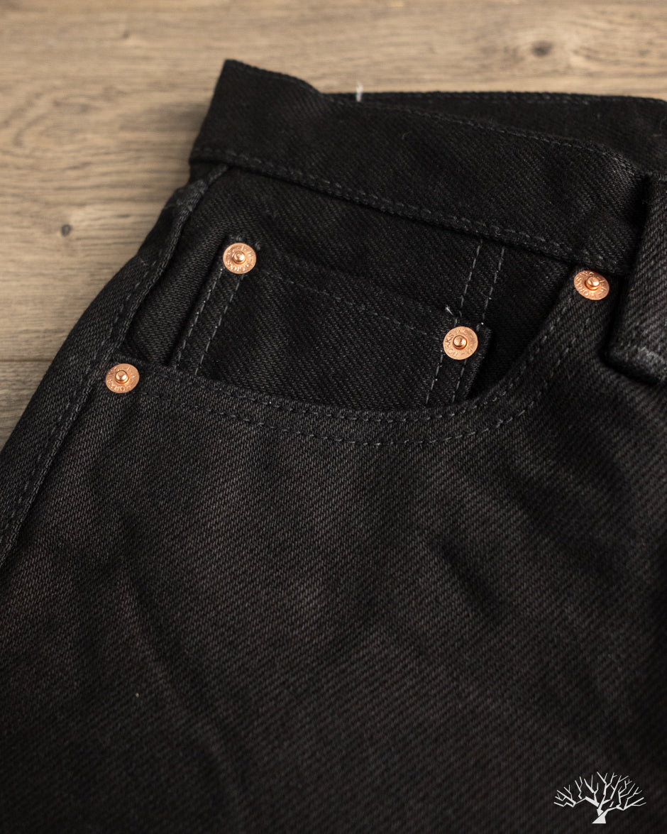 Iron Heart IH-666S-SBG - 21oz Superblack Selvedge Slim Straight Denim (Fades to Grey)