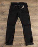 Iron Heart IH-666S-SBG - 21oz Superblack Selvedge Slim Straight Denim (Fades to Grey)