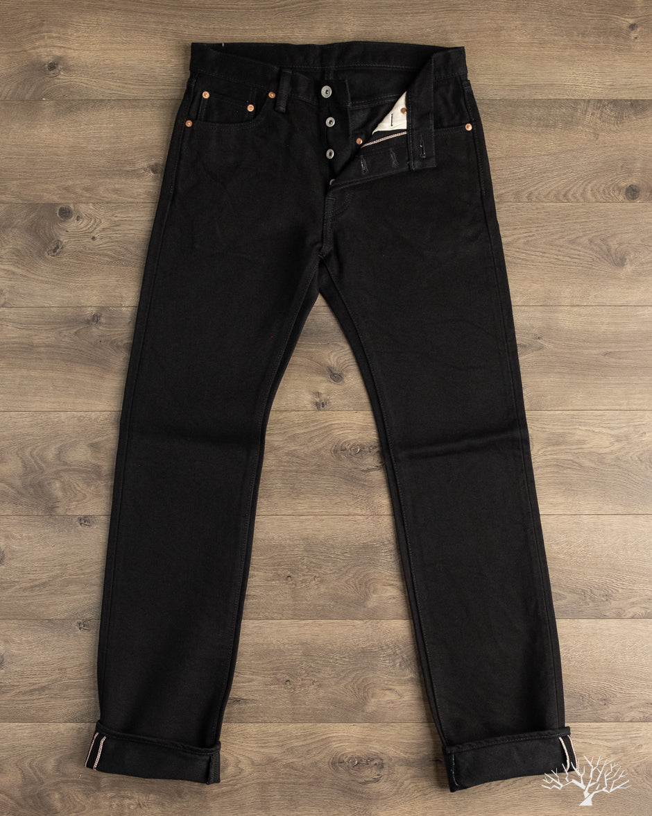 Iron Heart IH-666S-SBG - 21oz Superblack Selvedge Slim Straight Denim (Fades to Grey)