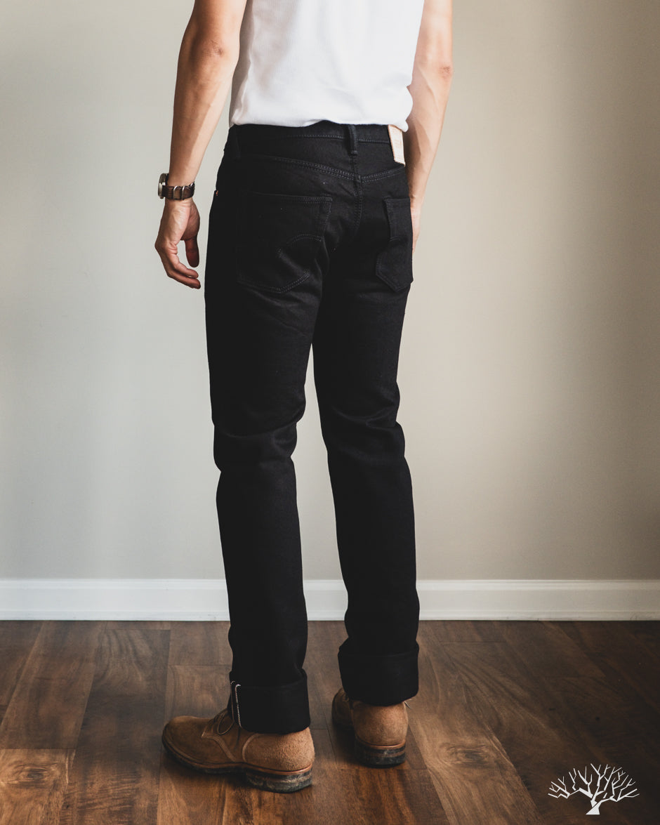Iron Heart IH-666S-SBG - 21oz Superblack Selvedge Slim Straight Denim (Fades to Grey)
