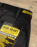 Iron Heart - IH-717-BLK - 9oz Mercerised Selvedge Cotton Straight Cut Chinos - Black