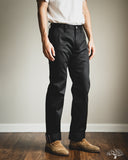 Iron Heart - IH-717-BLK - 9oz Mercerised Selvedge Cotton Straight Cut Chinos - Black