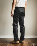Iron Heart - IH-717-BLK - 9oz Mercerised Selvedge Cotton Straight Cut Chinos - Black