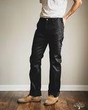 Iron Heart - IH-717-BLK - 9oz Mercerised Selvedge Cotton Straight Cut Chinos - Black