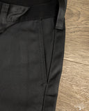 Iron Heart - IH-717-BLK - 9oz Mercerised Selvedge Cotton Straight Cut Chinos - Black