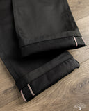 Iron Heart - IH-717-BLK - 9oz Mercerised Selvedge Cotton Straight Cut Chinos - Black