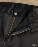 Iron Heart - IH-717-BLK - 9oz Mercerised Selvedge Cotton Straight Cut Chinos - Black