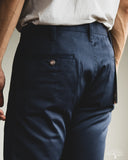 Iron Heart - IH-717-NAV - 9oz Mercerised Selvedge Cotton Straight Cut Chinos - Navy