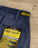 Iron Heart - IH-717-NAV - 9oz Mercerised Selvedge Cotton Straight Cut Chinos - Navy