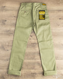Iron Heart - IH-717-OLV - 9oz Mercerised Selvedge Cotton Straight Cut Chinos - Olive