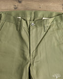 Iron Heart - IH-717-OLV - 9oz Mercerised Selvedge Cotton Straight Cut Chinos - Olive