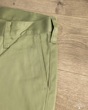 Iron Heart - IH-717-OLV - 9oz Mercerised Selvedge Cotton Straight Cut Chinos - Olive