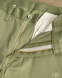 Iron Heart - IH-717-OLV - 9oz Mercerised Selvedge Cotton Straight Cut Chinos - Olive