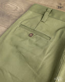 Iron Heart - IH-717-OLV - 9oz Mercerised Selvedge Cotton Straight Cut Chinos - Olive