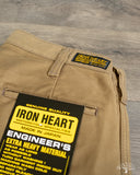 Iron Heart IH-720-KHA - 11oz Cotton Whipcord Work Pants - Khaki
