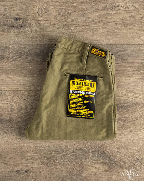 Iron Heart - IH-720-KHA - 11oz Cotton Whipcord Work Pants - Olive