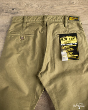 Iron Heart - IH-720-KHA - 11oz Cotton Whipcord Work Pants - Olive