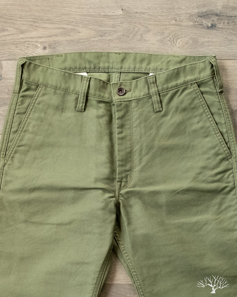 Iron Heart IH-720-OLV - 11oz Cotton Whipcord Work Pants - Olive