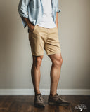 Iron Heart IH-729-KHA - Cotton Easy Shorts - Khaki