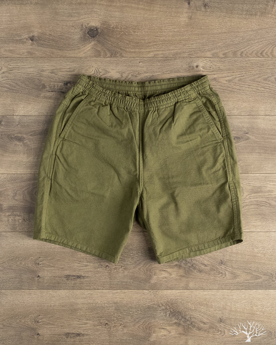 Iron Heart - IH-729-OLV - Cotton Easy Shorts - Olive – Withered Fig