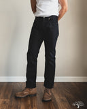 Iron Heart IH-888S-SB - 21oz Superblack (Non-Fade) Selvedge High Rise Tapered Denim