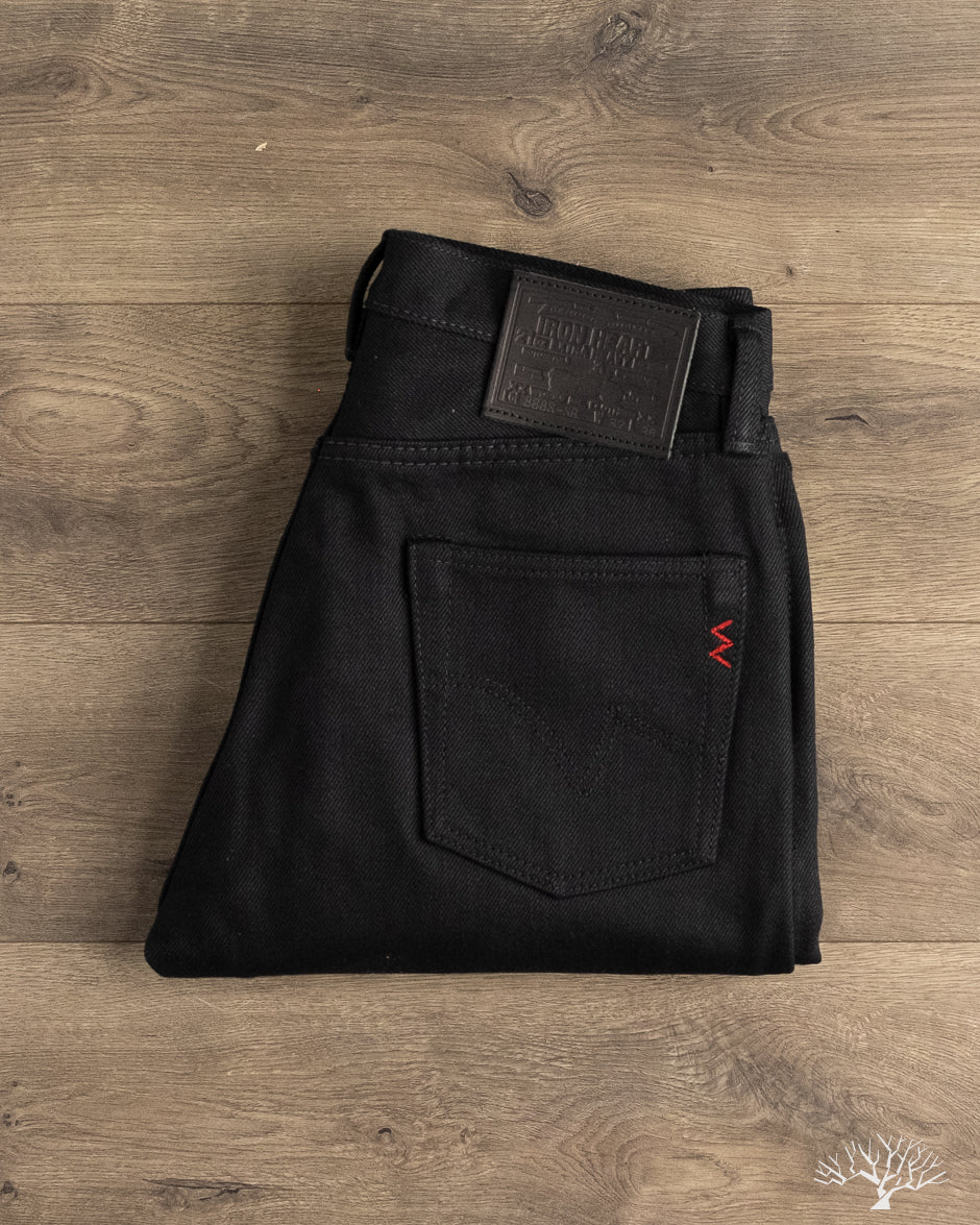 Iron Heart IH-888S-SB - 21oz Superblack (Non-Fade) Selvedge High Rise Tapered Denim