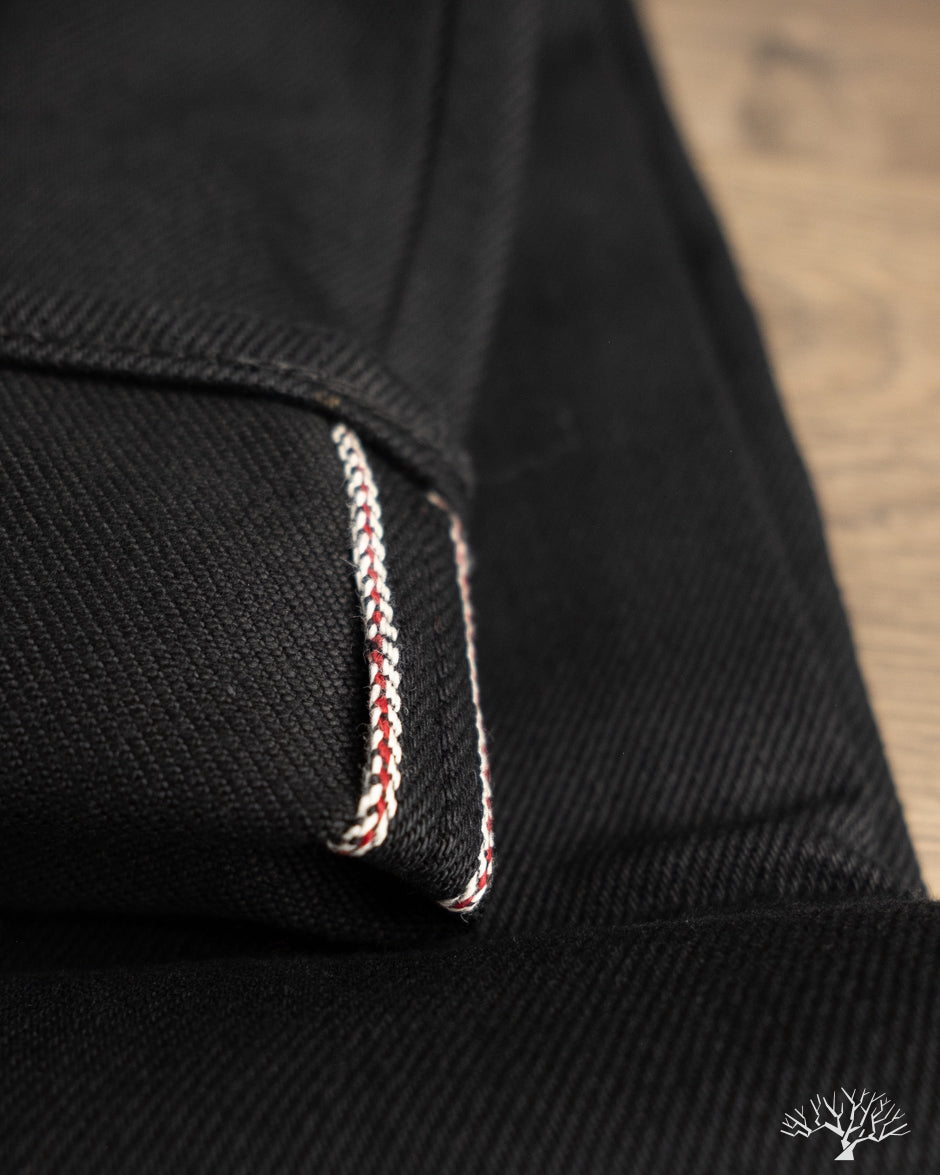 Iron Heart IH-888S-SB - 21oz Superblack (Non-Fade) Selvedge High Rise Tapered Denim