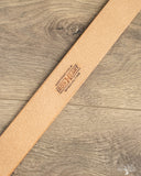 Iron Heart IHB-08-NAT Heavy Duty "Tochigi" Leather Belt with Nickel Garrison Buckle - Natural