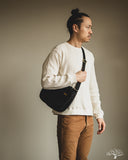 Iron Heart IHE-19-BLK - 21oz Denim Small Shoulder Bag - Black