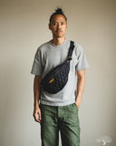 Iron Heart IHE-51-IND - Diamond Stitched 25oz Selvedge Denim Waist Bag - Indigo