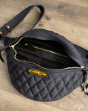 Iron Heart IHE-51-IND - Diamond Stitched 25oz Selvedge Denim Waist Bag - Indigo
