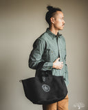 Iron Heart IHE-55-BLK - 21oz Denim Tote Bag - Superblack