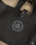 Iron Heart IHE-55-BLK - 21oz Denim Tote Bag - Superblack