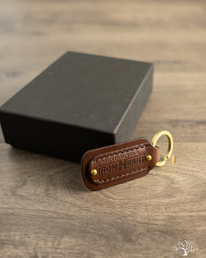 Iron Heart IHG-067-BRN Buttero Leather Keyring - Brown