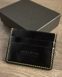 Iron Heart IHG-089-BLK - Shell Cordovan Card Holder - Black