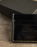 Iron Heart IHG-089-BLK - Shell Cordovan Card Holder - Black