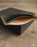 Iron Heart IHG-089-BLK - Shell Cordovan Card Holder - Black