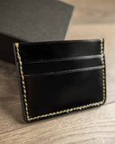 Iron Heart IHG-089-BLK - Shell Cordovan Card Holder - Black