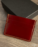 Iron Heart IHG-089-OXB - Shell Cordovan Card Holder - Oxblood