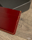 Iron Heart IHG-089-OXB - Shell Cordovan Card Holder - Oxblood