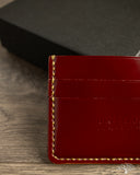 Iron Heart IHG-089-OXB - Shell Cordovan Card Holder - Oxblood