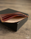 Iron Heart IHG-089-OXB - Shell Cordovan Card Holder - Oxblood