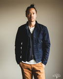 Iron Heart IHJ-140-IG - 19oz Selvedge Denim Type I Jacket - Indigo/Grey