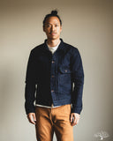 Iron Heart IHJ-140-IG - 19oz Selvedge Denim Type I Jacket - Indigo/Grey